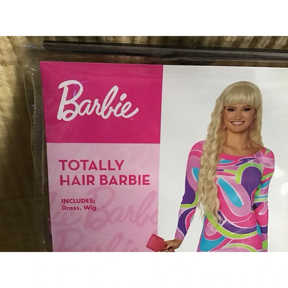 Barbie Totally Hair Costume - Halloween Cosplay - Adult L - New